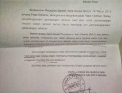Maksimalkan PAD, DBMSDA Kota Bekasi Bakal Gelar One Day Service di Pusat Perbelanjaan