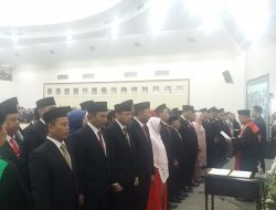 50 Anggota DPRD Kabupaten Bekasi Dilantik Ketua Pengadilan
