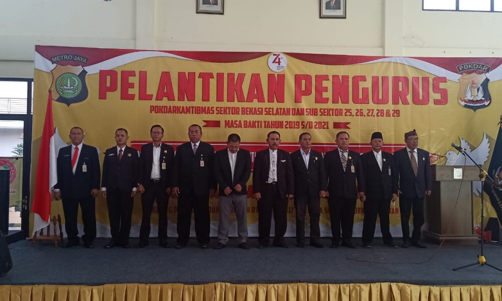 Pokdarkamtibmas Bekasi Selatan Dilantik, Wakil Wali Kota Minta Bantuan Tangkal Hoax