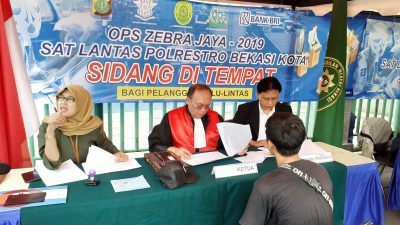 Hasil Operasi Zebra di Bekasi, 850 Kendaraan Ditindak