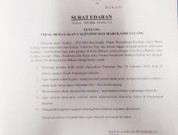 Disdik Kota Bekasi Larang Pelajar Rayakan Valentine Day, Ini Penjelasannya