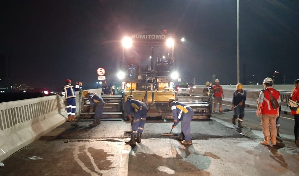 Mulai Malam Ini Sampai Minggu, Ada Pekerjaan Penyempurnaan Expansion Joint dan Permukaan Perkerasan di Tol Japek Elevated