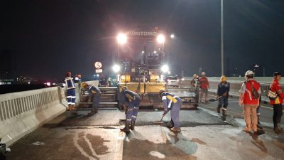 Mulai Malam Ini Sampai Minggu, Ada Pekerjaan Penyempurnaan Expansion Joint dan Permukaan Perkerasan di Tol Japek Elevated