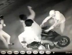 Brutal, Aksi Trio Begal di Bekasi Terekam CCTV, Polisi Turun Tangan