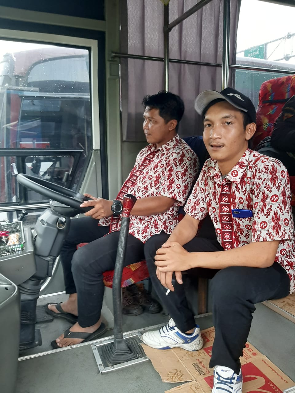 Muhammad Jaka, salah satu sopir bus jurusan Bekasi-Cirebon-Kuningan