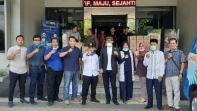 Intan Fauzi Serahkan Bantuan Penanggulangan Covid-19 kepada DPRD F-PAN Kota Bekasi