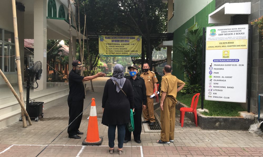 Proses KBM Secara Tatap Muka Belum Berlangsung di SMPN 2 Bekasi