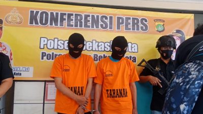 Terjebak Portal Saat Melarikan Diri, Curanmor di Kranji Keluarkan Air Soft Gun Takuti Warga