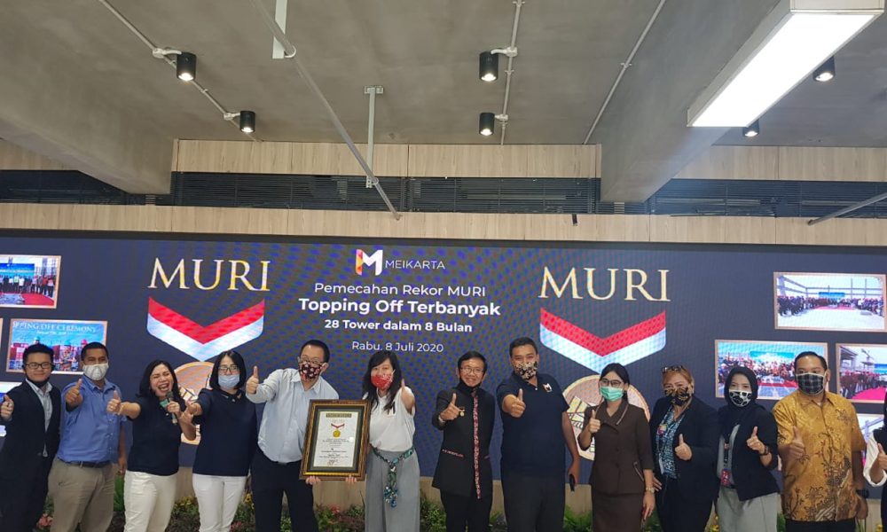 Kurang dari Satu tahun Bangun 28 Tower, Meikarta Sabet Penghargaan MURI