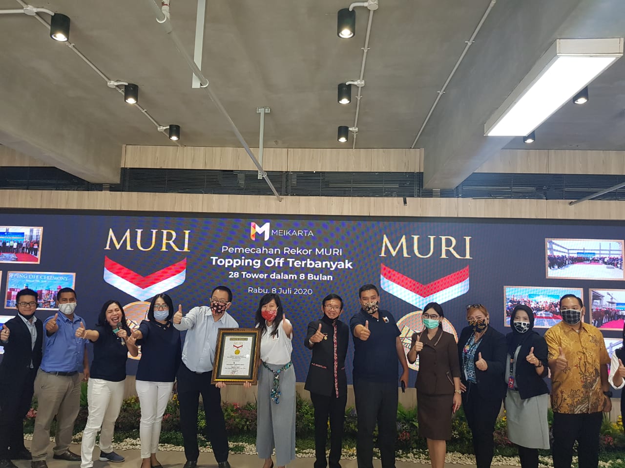 Kurang dari Satu tahun Bangun 28 Tower, Meikarta Sabet Penghargaan MURI