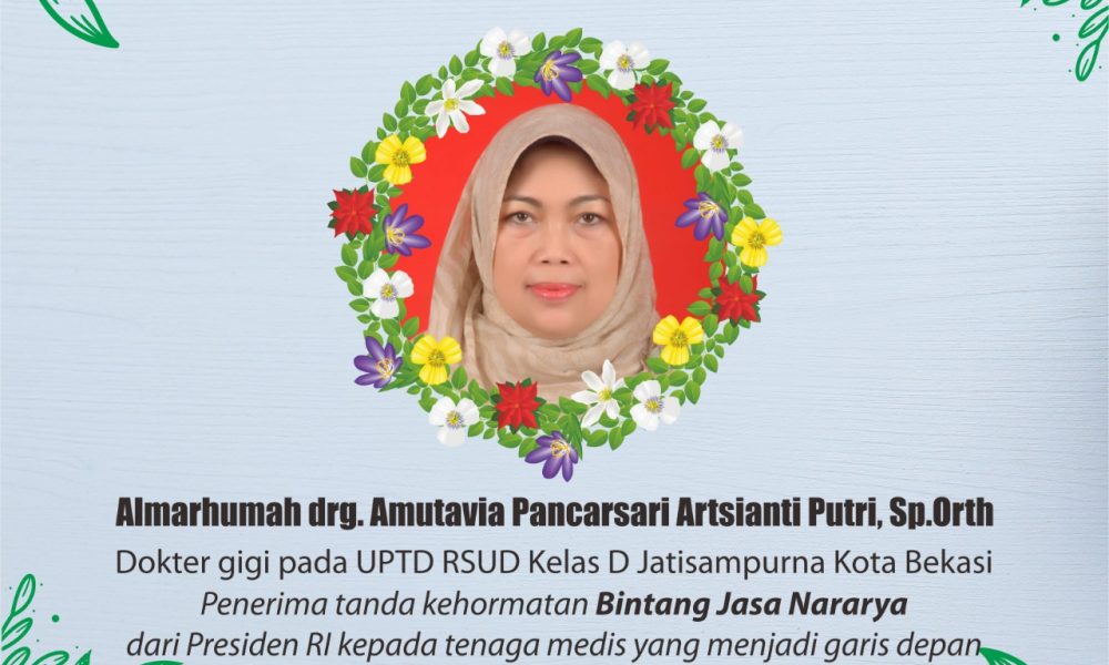 Almarhumah Drg Amutavia Terima Tanda Kehormatan Bintang Jasa Nararya dari Presiden RI