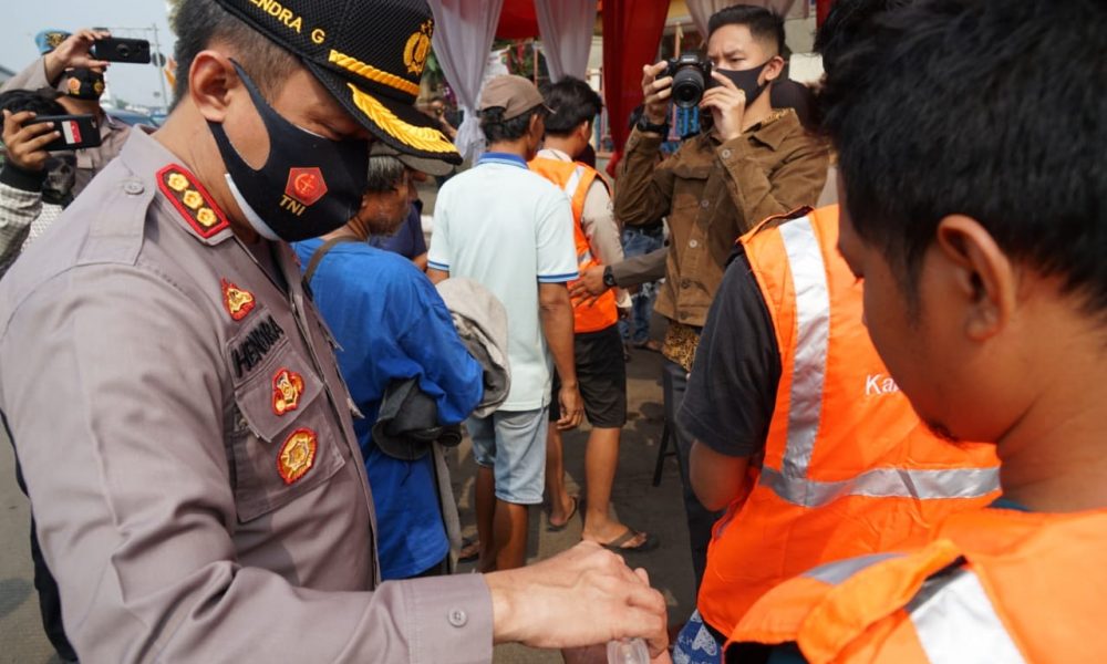 Tak Mengenakan Masker, Puluhan Orang di Kabupaten Bekasi Terjaring Operasi Yustisi