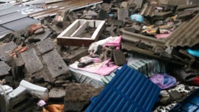 Rumah Warga Yang Tersapu Angin Puting Beliung