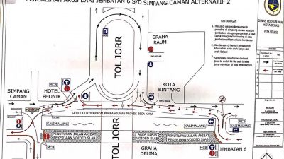 Hati-hati, Ada Pengalihan Arus di Jalan KH.Noer Ali Hingga 4 Januari 2021