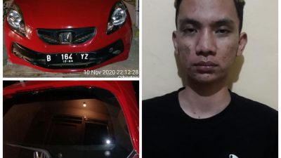 Tampang pelaku dan barang bukti yang diamankan polisi. Foto: (ist)