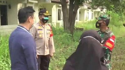Perwakilan Dinkes Jawa Barat, Dinas LH, Kodim 0509, meninjau lokasi Wisma Dirgantara.