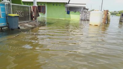 Banjir Rob di Desa Samudrajaya, Kecamatan Tarumajaya, Kabupaten Bekasi. Foto: Gobekasi.id