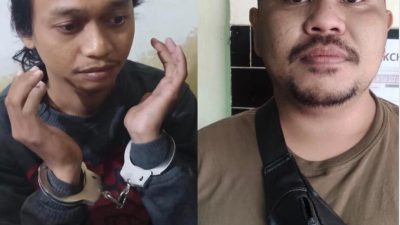 Dua Preman kini meringkuk di sel tahanan Polsek Pondok Gede. Foto: (Ist)