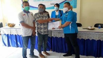 Penyelenggaraan Muscam KNPI Pondok Gede memutuskan kembali Aji menjadi Ketua KNPI, Sabtu 5/12/2020)