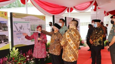 Wakil Presiden Republik Indonesia, KH. Ma'ruf Amin hadir ke Kota Bekasi untuk meresmikan program dari Kementerian Sosial Republik Indonesia yaitu Asistensi Rehabilitasi Sosial (ATENSI) di gedung Departemen Sosial Kota Bekasi, Kamis (18/2/2021). Foto: (Ist)