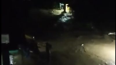 Kondisi Kampung Babakan, Kecamatan Pebayuran, Kabupaten Bekasi akibat tanggul Kali Citarum jebol. Foto: (Ist)