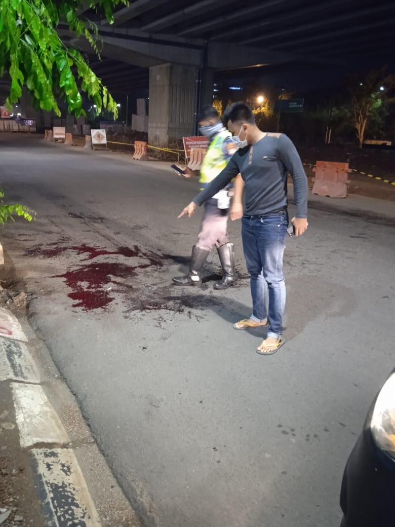 Lokasi kejadian pembcakona terhadap pemotor, Jalan KH.Noer Ali, Bekasi Selatan. Foto: (Dok.Polisi)