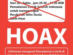 Earth Hour, PLN Tepis Kabar Pemadaman Terpusat