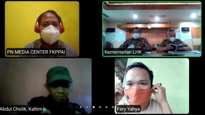 Zoom meeting KLHK RI dengan FKPPAI. Foto: (Ist)