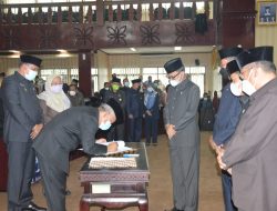 Wali Kota dan Ketua DPRD Kota Bekasi Tandatangani Penyampaian LKPJ Tahun 2020