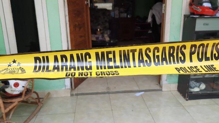 Lokasi kejadian perampokan dan pemerkosaan di Bintara, Bekasi Barat di garis polisi