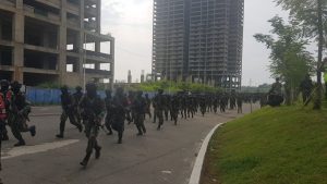 Pelatihan TNI di Kawawsan Meikarta
