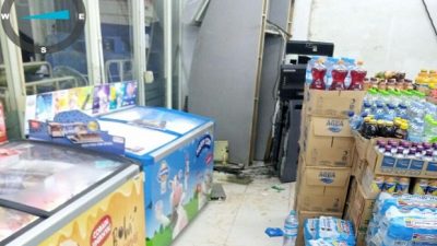 Kondisi ATM di minimarket Kampung Bedeng, Telaga Asih, Cikarang Barat, Kabupaten Bekasi. Foto: Ist/Gobekasi.id