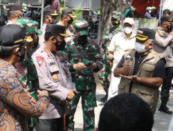Wali Kota Bekasi Dampingi Kunjungan Panglima TNI, Kapolri dan Menkes ke Puskesmas Pejuang