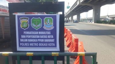 PPKM Darurat pembatasan mobilitas warga akan dilakukan. Foto: Alex Blegur