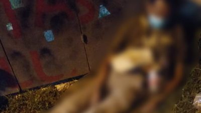 Kondisi jasad korban saat ditemukan warga sudah meninggal dunia. Foto: Ist/Gobekasi.id