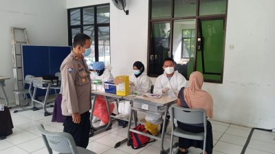 Jelang HUT RI ke 76, Polsek Bekasi Selatan Sisir 5 Lokasi Vaksinasi Merdeka