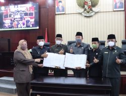 Wali Kota dan DPRD Setujui Rancangan Perda Perubahan APBD Tahun 2021