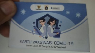 Ilustrasi kartu vaksinasi covid-19