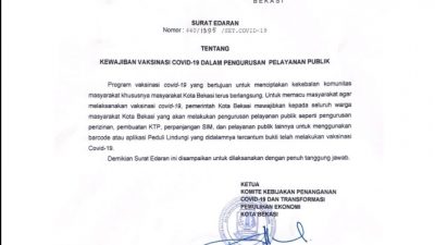 Surat Edaran Pemkot Bekasi