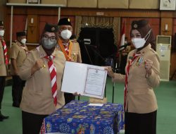 Pengurus Mabicap, Kwarcab dan LPK Gerakan Pramuka Kota Bekasi Resmi Dilantik
