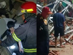 Pekerja Bangunan Tertimpa Reruntuhan Saat Tidur