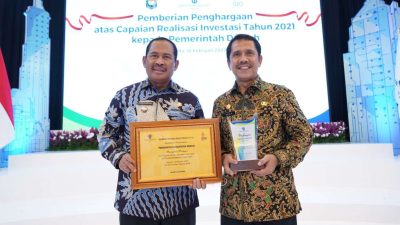 Pemkab Bekasi Raih Peringkat 1 Nasional Realisasi Investasi Rp 43,27 Triliun Tahun 2021