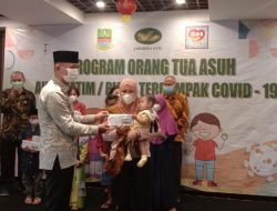 Dinsos Bersama Jababeka Serahkan Bantuan untuk Anak Korban Covid-19