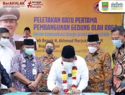 Plt Bupati Bekasi Hadiri Peletakan Batu Pertama Gedung Olahraga FKWGW Tambun Selatan