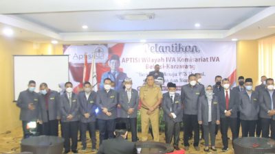 Plt Wali Kota Bekasi Tri Adhianto dilantik menjadi Dewan Pembina APTISI di hotel Merbabu