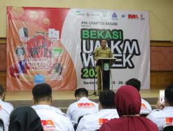 Plt Wali Kota Bekasi Hadiri Pelantikan IMA Chapter Kota Bekasi Dalam Acara UMKM WEEK 2022