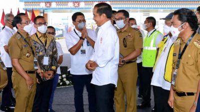 Presiden Jokowi meresmikan Tol Cibitung-Cilincing, Selasa (20/9/2022). Foto: Ist