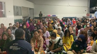 Pekerja Migran Indonesia diamankan petugas BP2MI di penampungan ilegal di Jalan Raya Kranggan, Jatisampurna, Kota Bekasi.
