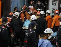 355 Orang Dilaporkan Hilang Dalam Tragedi Halloween di Itaewon