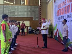 Pengukuhan Kontigen Porprov XIV Jabar 2022 oleh Plt Wali Kota Bekasi